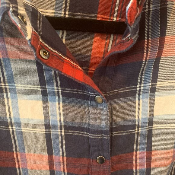 Noisy May - Vero Moda - Women's Plaid Long Shirt Size XS - Picture 7 of 8